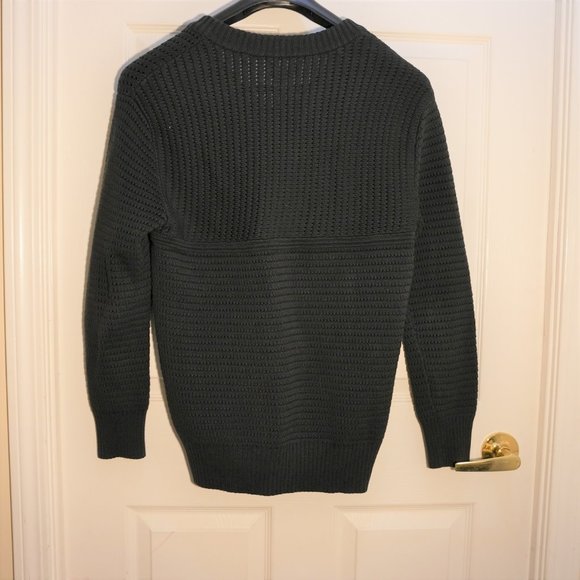 Club Monaco Women's Knitted Pullover V-neck Ribbed Sweater Black Size XS - Picture 3 of 6